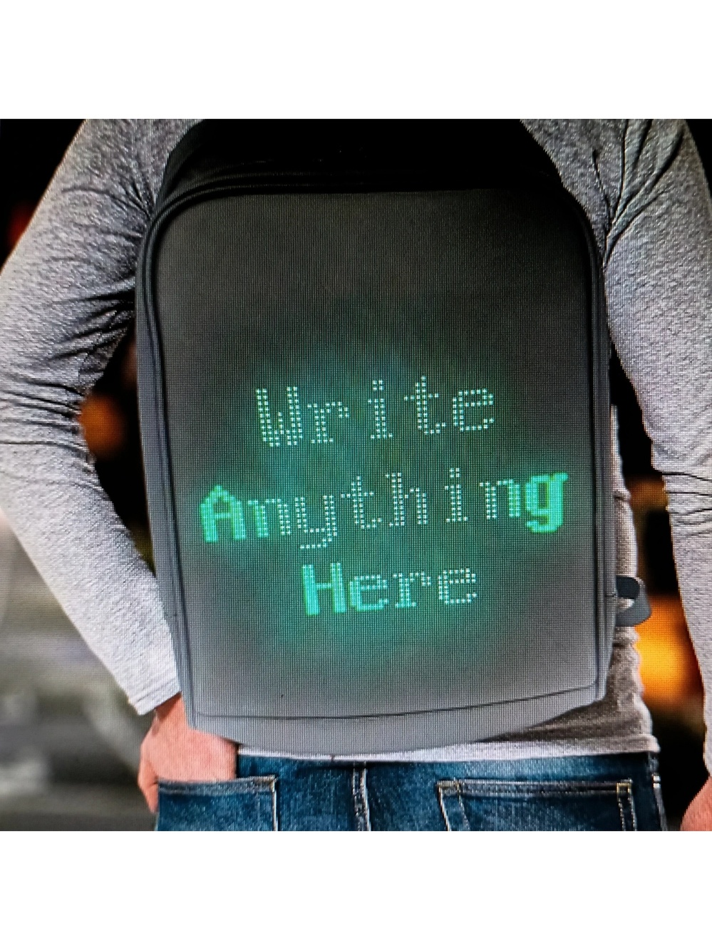 LED Backpack - New // Smart Bag School Laptop Book Case Sign Display